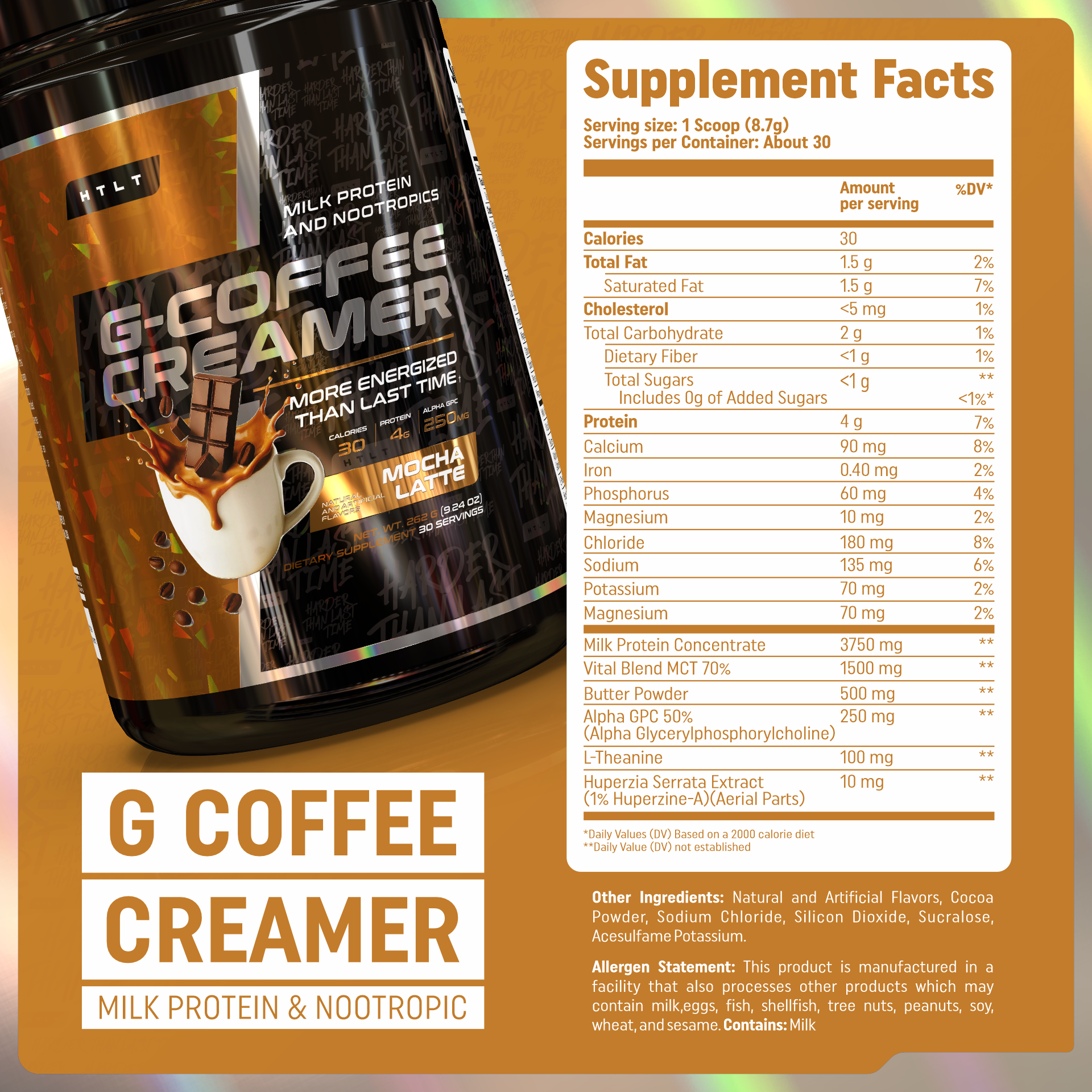 Protein Coffee Creamer + Nootropics