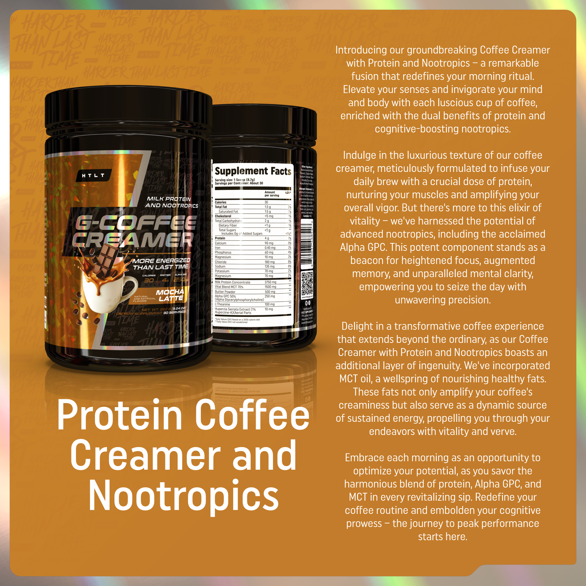 Protein Coffee Creamer + Nootropics
